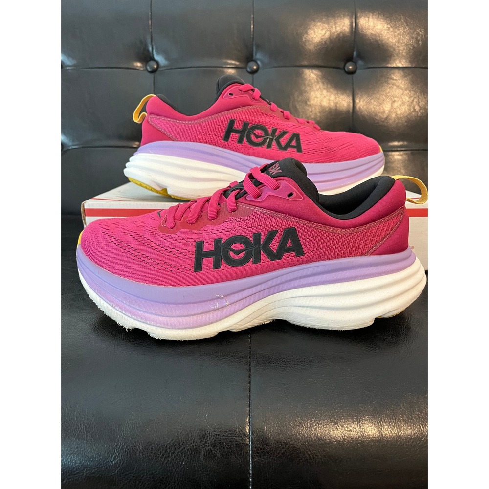 Hoka Bondi 8 Festival Fuchsia Black